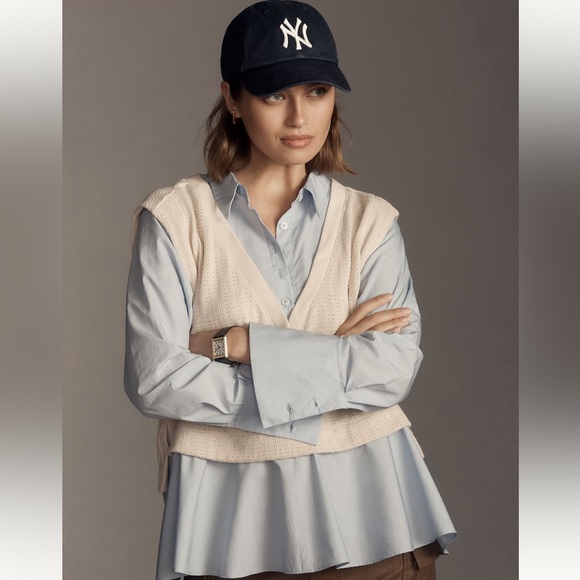 Anthropologie Twofer Sweater Vest - Picture 2 of 6